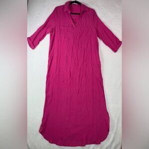 Bsubseach Pink XL Swim Cover Up Maxi Dress beach cruise resort vacation